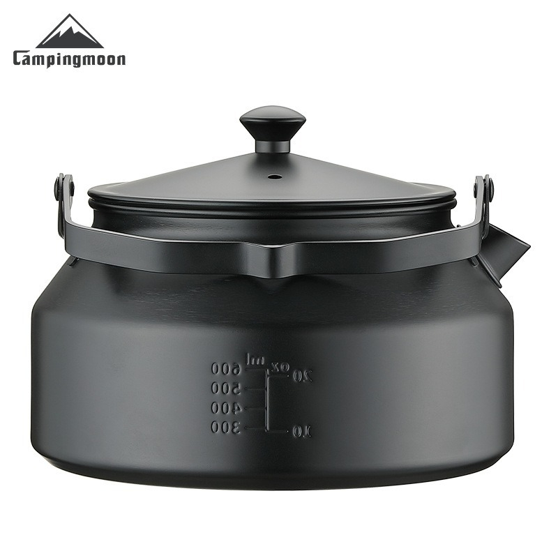 Coffee Equipment For Camping - CAMPINGMOON BKSW-1 Camping-Kochgeschirr Edelstahl-Teekanne Kaffee Tragbarer