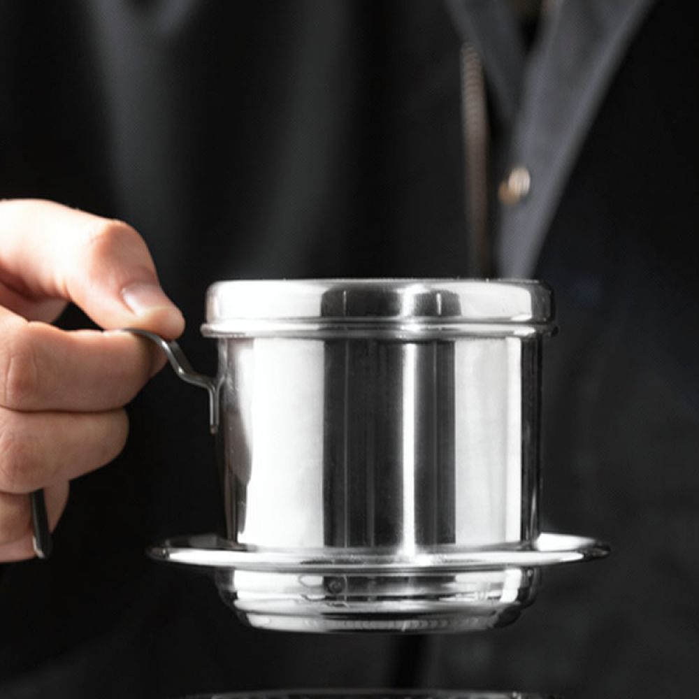 Coffee Equipment Pour Over - Robuster vietnamesischer Kaffeefilter aus 304er Edelstahl,