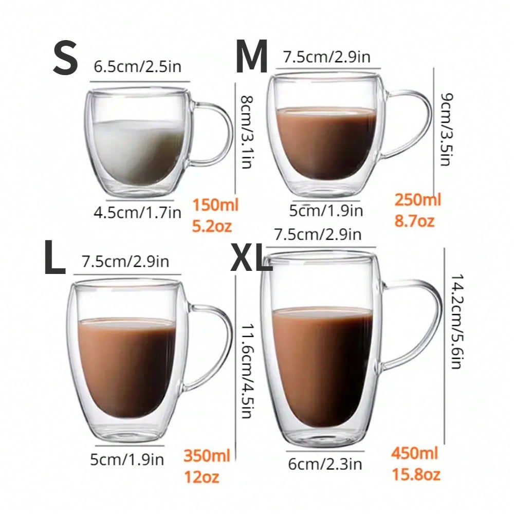 1pc doppelwandige Glas becher  – Espresso Shot Glass Bewertung und Preis