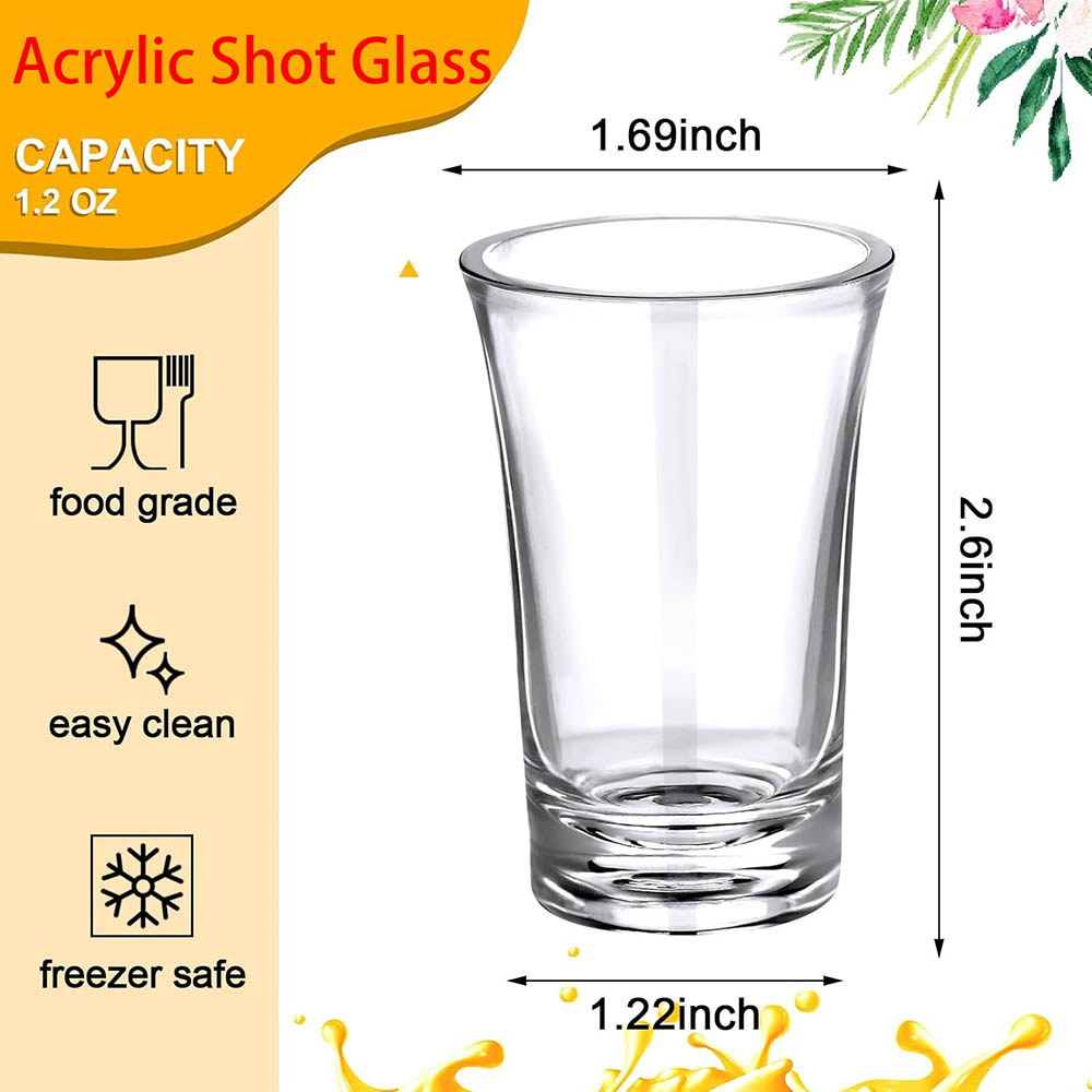 1,2oz Acryl-Schnapsgläser im G – Espresso Shot Glass Bewertung und Preis